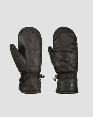 Rękawiczki Dwupalczaste Skórzane Damskie Goldbergh Hilja Czarne łapawice