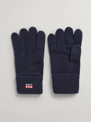 Rękawiczki Dziane z Motywem Retro Shield GANT