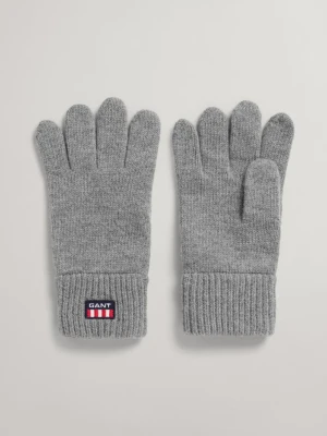 Rękawiczki Dziane z Motywem Retro Shield GANT