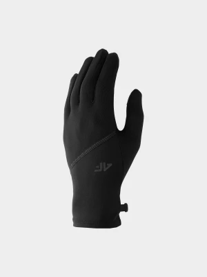 Rękawiczki dzianinowe Touch Screen uniseks - czarne 4F