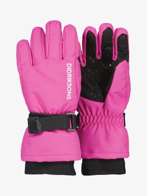 Rękawiczki dziecięce Didriksons Biggles Gloves 3 - plastic pink