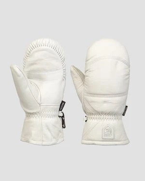 Rękawiczki Hestra Leather Box Mitt Białe