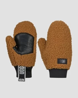 Rękawiczki łapawice Damskie Ugg Fluff Mitten With Logo Tape