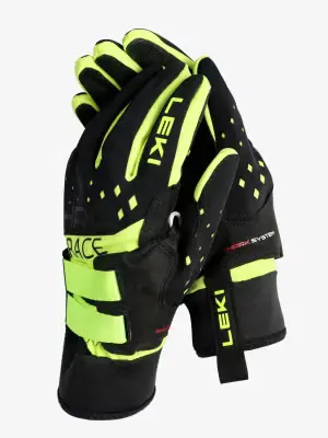 Rękawiczki Leki HRC Race Shark - black/neonyellow