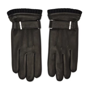Rękawiczki Męskie Calvin Klein Leather Rivet Gloves K50K507425 Czarny