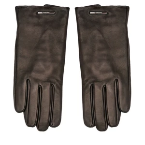 Rękawiczki Męskie Calvin Klein Modern Bar Leather Gloves K50K511017 Czarny