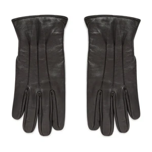 Rękawiczki Męskie Jack & Jones Jacmontana Leather Gloves Noos 12125090 Czarny