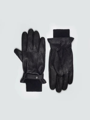 Rękawiczki męskie skórzane czarne Valery 906 BIG STAR