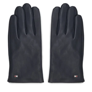 Rękawiczki Męskie Tommy Hilfiger Essential Flag Leather Gloves AM0AM11482 Granatowy
