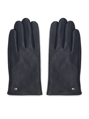 Rękawiczki Męskie Tommy Hilfiger Essential Flag Leather Gloves AM0AM11482 Granatowy