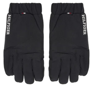 Rękawiczki Męskie Tommy Hilfiger Th Monotype Quilt AM0AM12829 Czarny