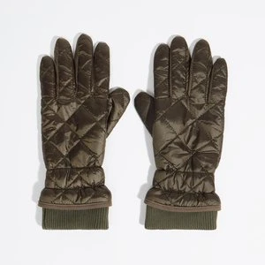 Rękawiczki nylon pikowane khaki BIMBA Y LOLA