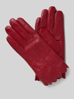 Rękawiczki o kroju slim fit z naturalnej skóry jagnięcej nappa FI.NE