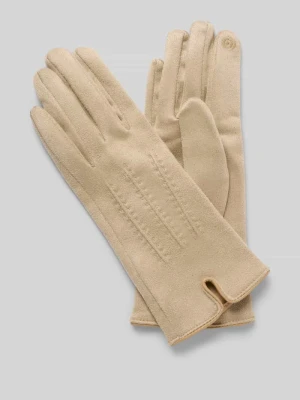 Rękawiczki o kroju slim fit z ozdobnymi szwami EEM