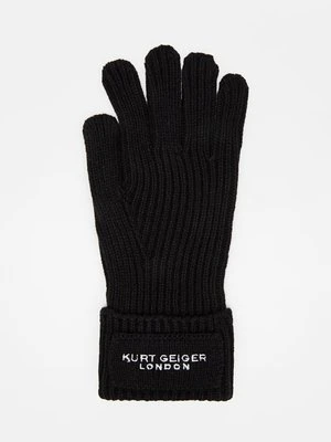 Rękawiczki pięciopalcowe Kurt Geiger czarny