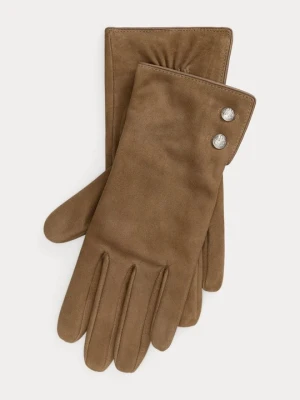 Rękawiczki pięciopalcowe Lauren Ralph Lauren taupe