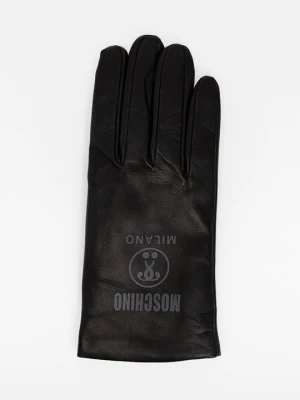 Rękawiczki pięciopalcowe MOSCHINO czarny