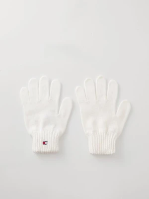 Rękawiczki pięciopalcowe Tommy Hilfiger biały