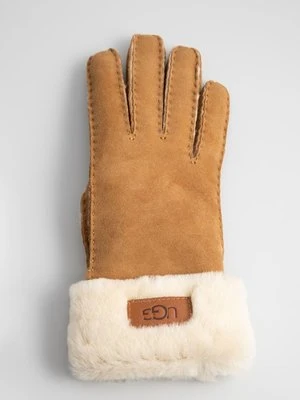 Rękawiczki pięciopalcowe UGG brązowy