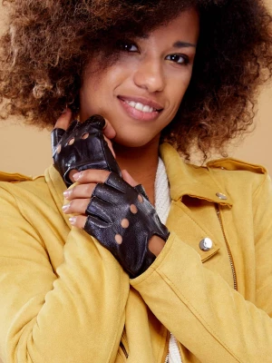 Rękawiczki ciemny brązowy Merg