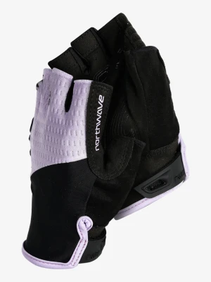 Rękawiczki rowerowe damskie Northwave Fast Short Finger Glove - black/lilac