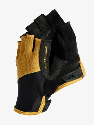 Rękawiczki rowerowe Northwave Fast Short Finger Glove - ochre/black