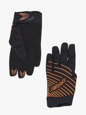 Rękawiczki rowerowe Oakley Drop In MTB Glove 2.0 - blackout/soft orange