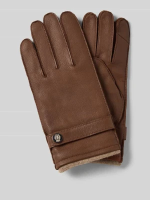Rękawiczki skórzane z podszewką z wełny Model „Wilhelmshaven” Roeckl