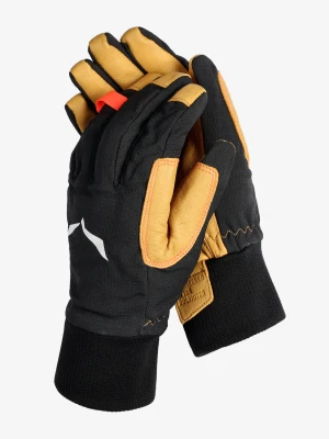 Rękawiczki softshell damskie Salewa Ortles DST/AM Gloves - black out