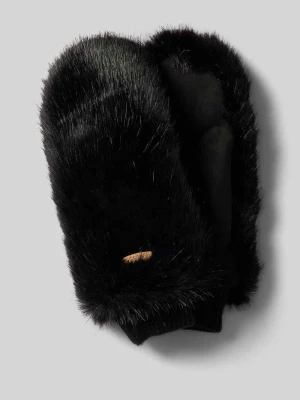 Rękawiczki z detalem z logo model ‘Fur Mitts’ Barts