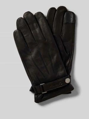 Rękawiczki z imitacji skóry z dodatkiem wełny CK Calvin Klein