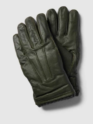 Rękawiczki z koziej skóry z ozdobnymi szwami Pearlwood