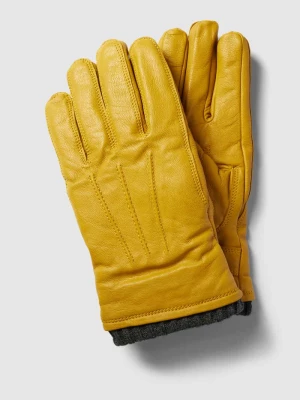 Rękawiczki z koziej skóry z ozdobnymi szwami Pearlwood