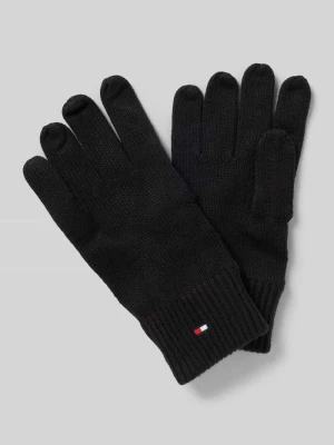 Rękawiczki z mieszanki bawełny i kaszmiru Tommy Hilfiger
