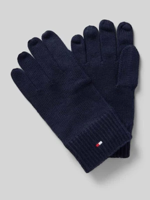 Rękawiczki z mieszanki bawełny i kaszmiru Tommy Hilfiger