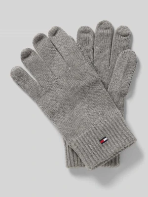 Rękawiczki z mieszanki bawełny i kaszmiru Tommy Hilfiger