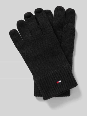 Rękawiczki z mieszanki bawełny i kaszmiru Tommy Hilfiger