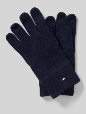 Rękawiczki z mieszanki bawełny i kaszmiru Tommy Hilfiger