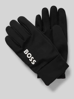 Rękawiczki z napisem z logo model ‘RUNNING’ Boss