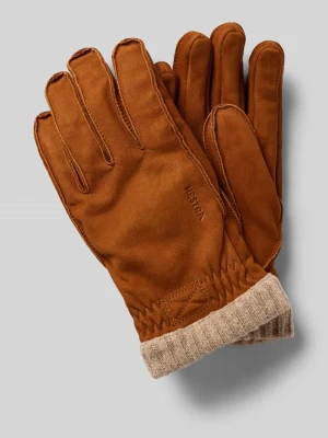 Rękawiczki z naturalnej skóry model 'Joar Nubuck' Hestra Koniakowy