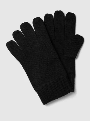 Rękawiczki z prążkowanymi wykończeniami Polo Ralph Lauren