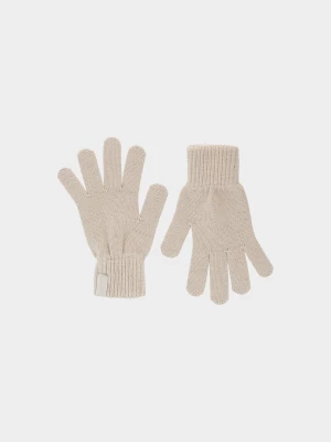 Rękawiczki z wiskozą damskie Outhorn - złamana biel