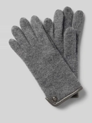 Rękawiczki z żywej wełny z herbem Roeckl