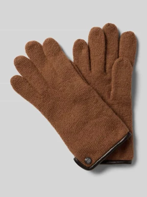 Rękawiczki z żywej wełny z herbem Roeckl