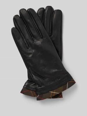 Rękawiczki ze skóry naturalnej model ‘TARTAN’ Barbour