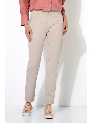 Relaxed by TONI Spodnie "Scarlet" w kolorze beżowym rozmiar: W24