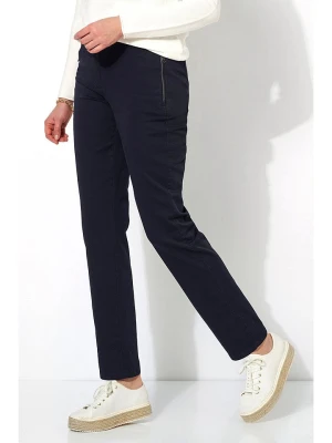 Relaxed by TONI Spodnie "Scarlet" w kolorze granatowym rozmiar: W36
