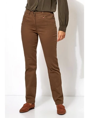 Relaxed by TONI Spodnie w kolorze jasnobrązowym rozmiar: 26