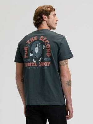 Relaxed Lee Vinyl Tee Washed Black Size