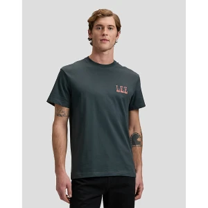 Relaxed Lee Vinyl Tee Washed Black Size